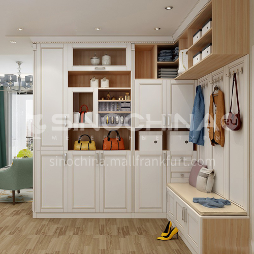 Multifunctional modern style PVC with HDF design walk-in cabinet GF-109